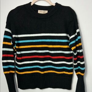 Philosophy Striped Knit Multicolor Top